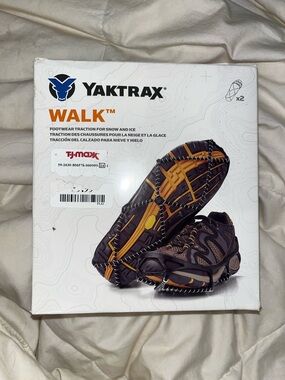 Yaktrax Walk Footwear Traction - Brown/Yellow